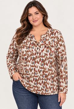 Immagine di V NECK QUALITY BLOUSE BUTTONED